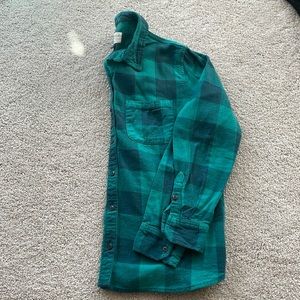 Universal Thread Teal & Navy Flannel. Women Size XS.